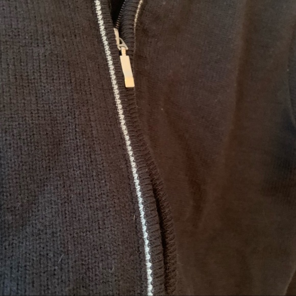 Vintage Air Canada 🇨🇦 navy wool blend cardigan size Large - Picture 5 of 8